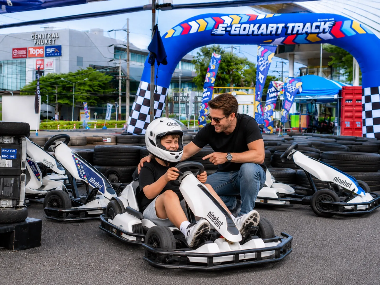 Outdoor electric kart arena in Phuket